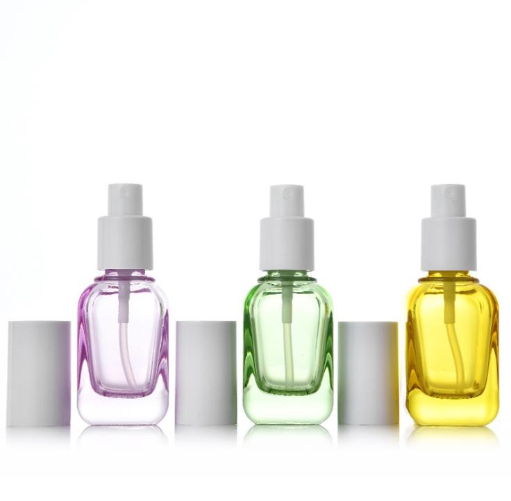 20cc fine mist spray glass bottle square shape perfume glass spray bottle