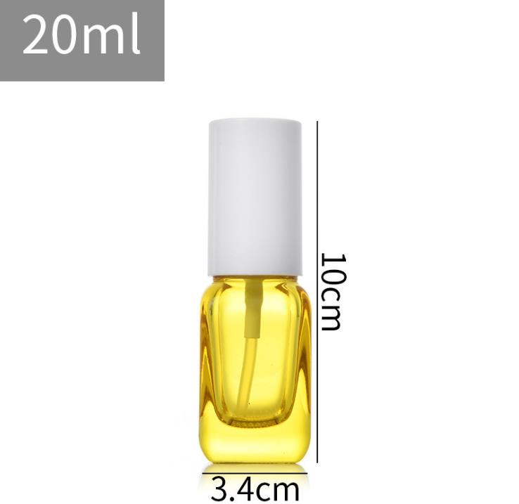 20cc fine mist spray glass bottle square shape perfume glass spray bottle