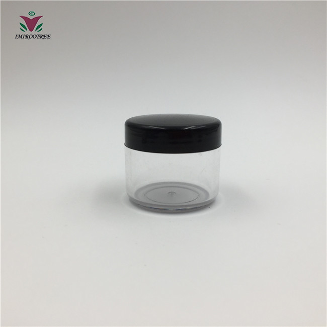 20g 20ml Cosmetic Sample Empty Container Plastic, Round Pot Jar Screw Cap Lid for Make Up