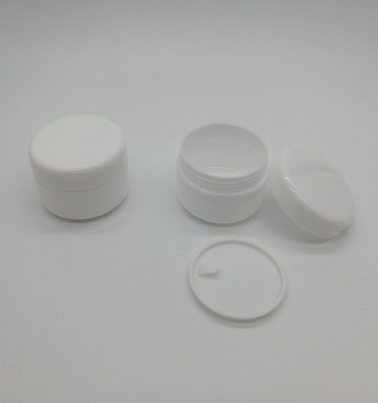 20g 20ml PP small White cosmetic cream jar plastic empty pot container for face cream