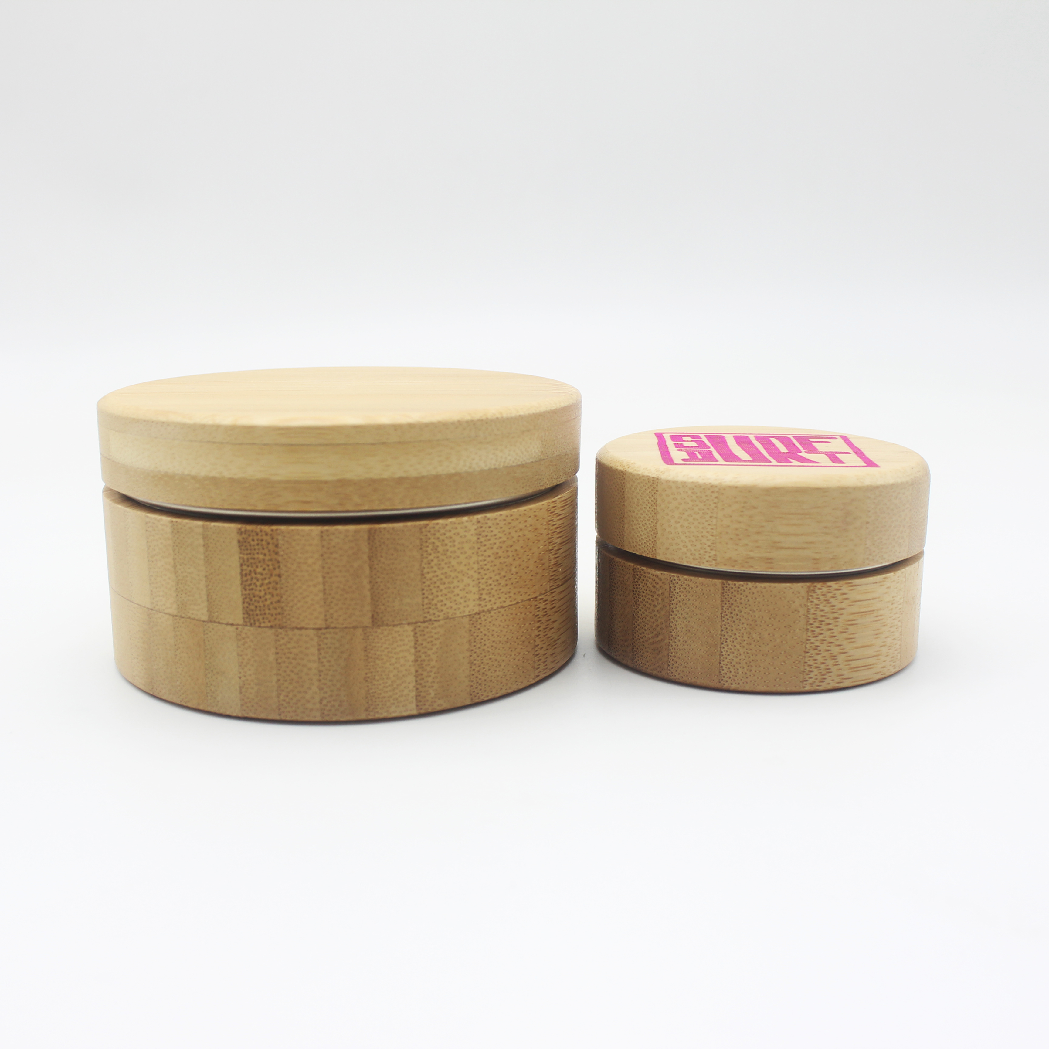20g 30g 100g 200g cosmetic bamboo aluminum jar container for body butter hand BP-302K