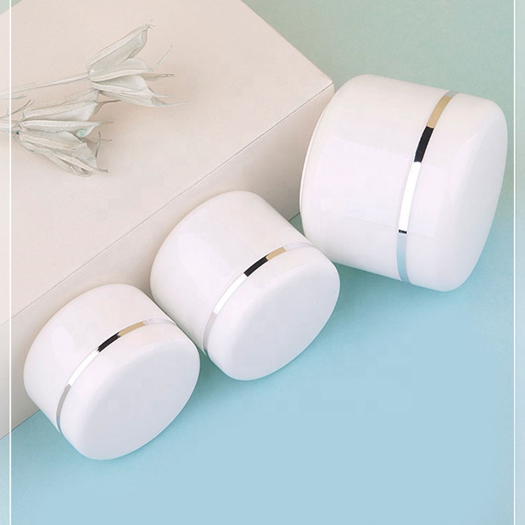 20g/30g/50g/100g/150g/200g/250g/300g White Plastic Jar Make-up Cosmetic Cream Jars Empty Face Cream Lip Balm Lotion Container