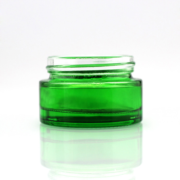 20g 30g 50g 100g Green Blue Amber Black Coloured Glass Cosmetic Cream Jars