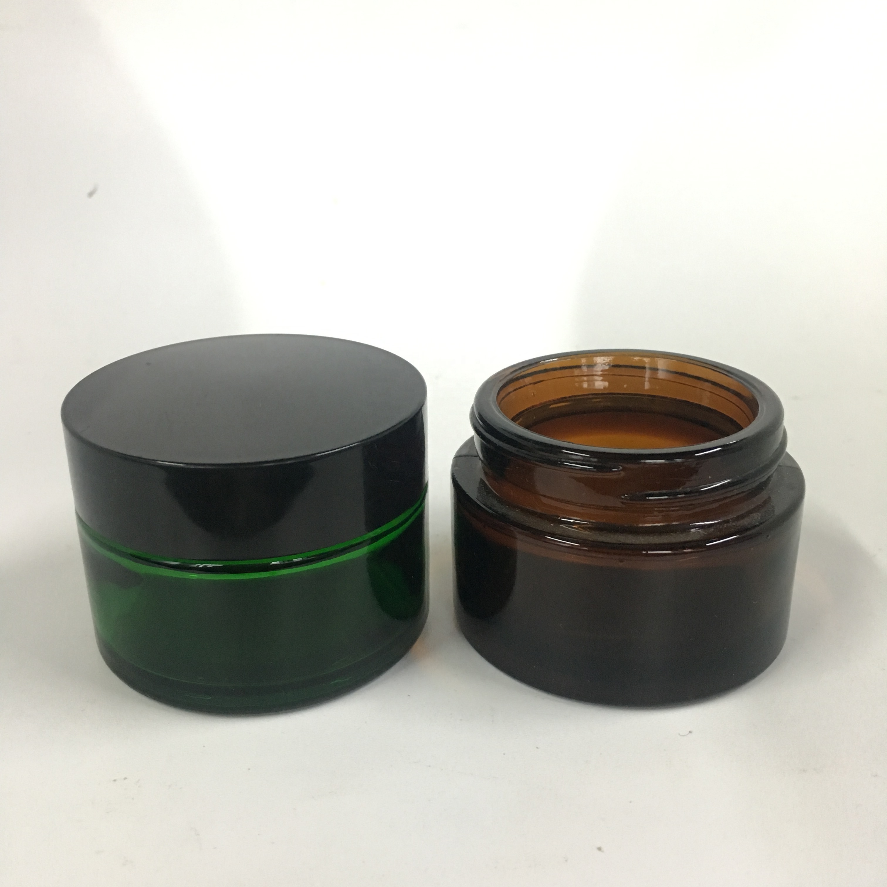 20g 30g 50g 100g amber cosmetic jar cream glass jar