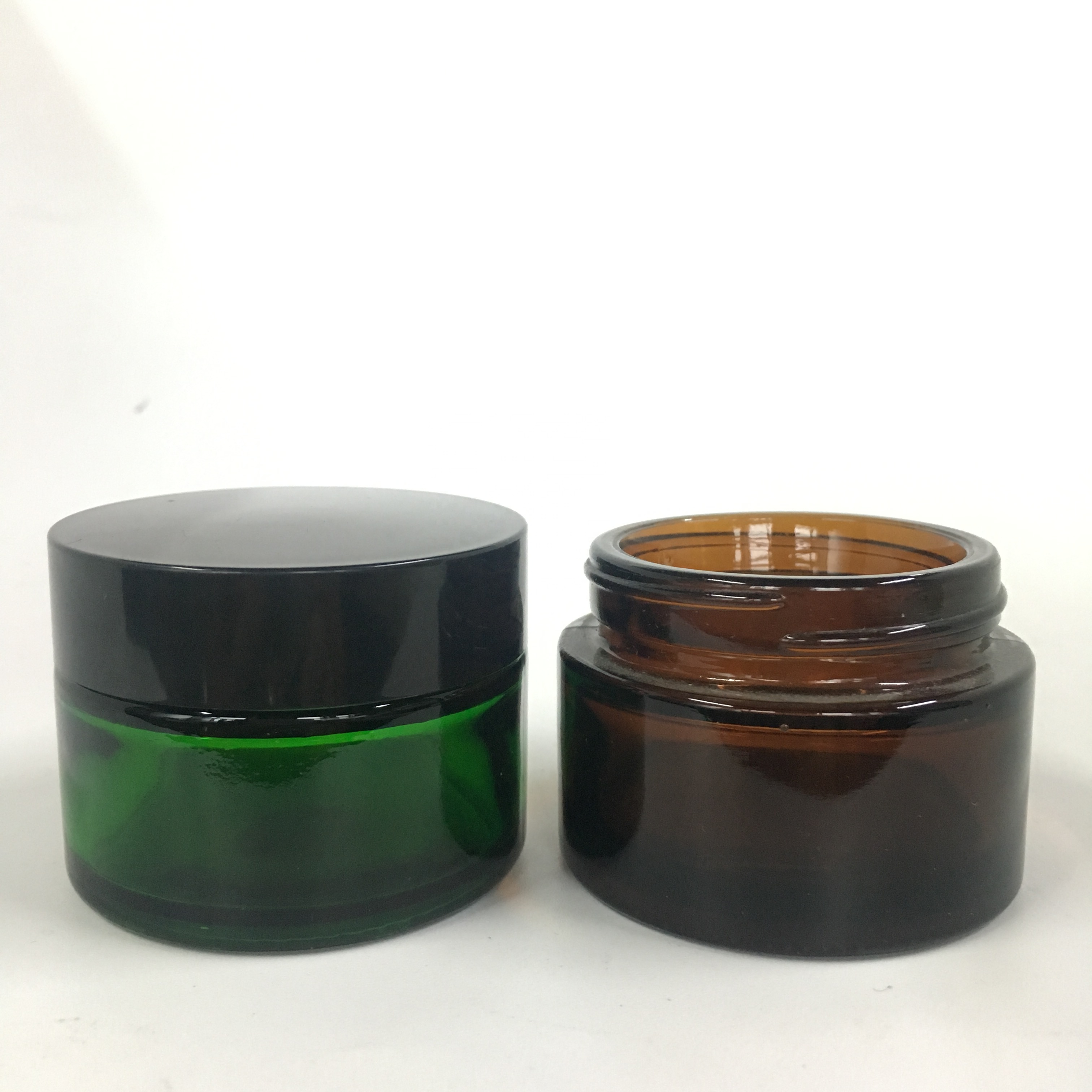 20g 30g 50g 100g amber cosmetic jar cream glass jar
