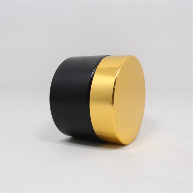 20g 30g 50g 100g frosted cosmetic cream glass jar with gold screw cap