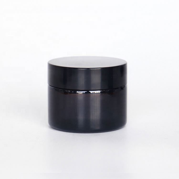20g 30g 50g Amber round cosmetic packaging container face cream jar