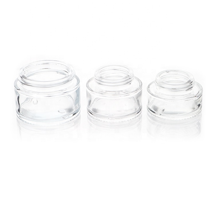 20g 30g 50g Cosmetic Face Cream Jar Bottle Empty Refillable Glass Cosmetic Containers