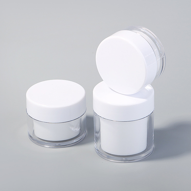 20g 30g 50g Double Wall PET Custom Airtight Plastic Jar for Cream