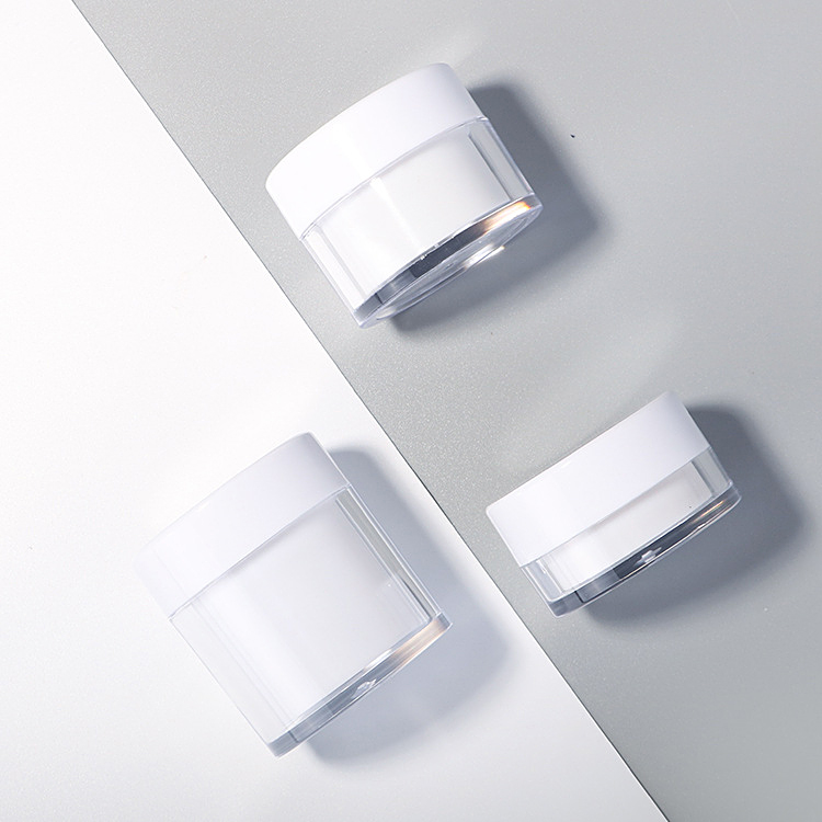 20g 30g 50g Double Wall PET Custom Airtight Plastic Jar for Cream