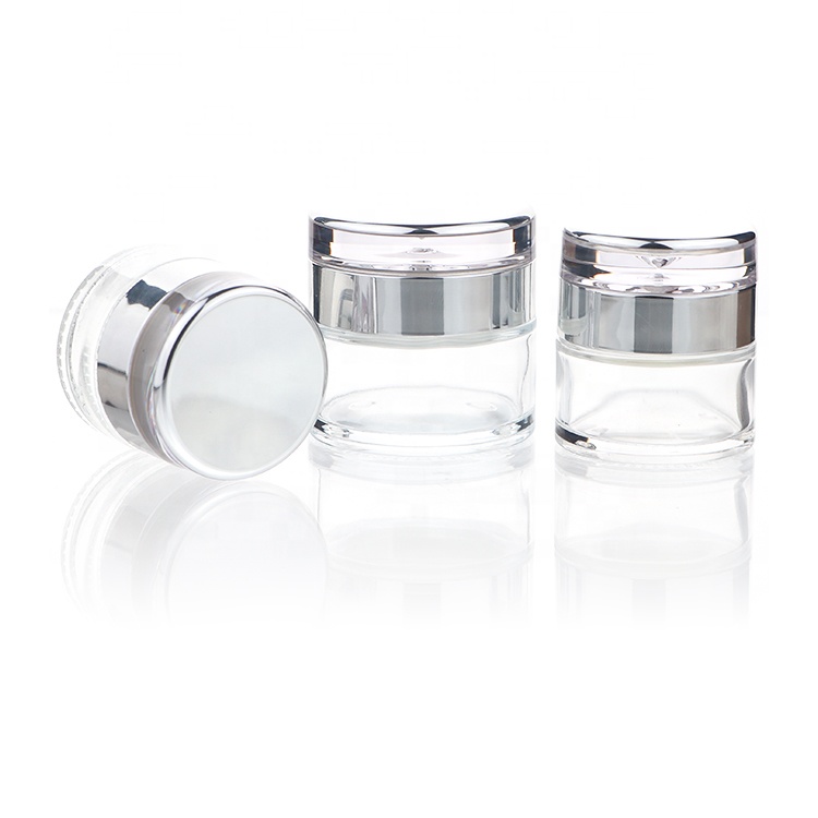20g 30g 50g Empty Cosmetic Container, Face Cream Lotion foundation Storage Jars With Sliver Lid