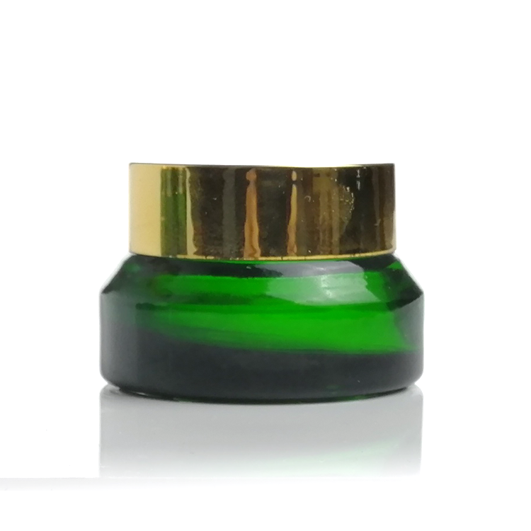 20g 30g 50g Factory price cosmetic containers frosted cream glass jar with bamboo lid