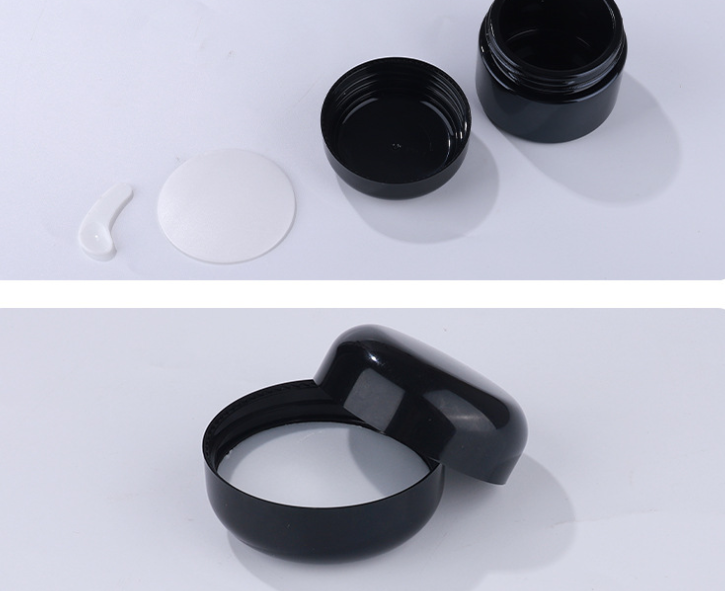 20g 30g 50g High quality black glass cream jar cosmetic traval can shading facial jar in stock