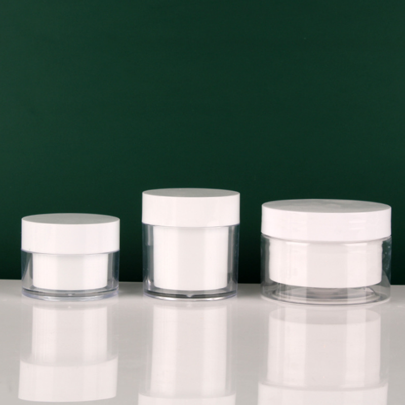 20g 30g 50g PET double wall facial cream jar, facial mask container