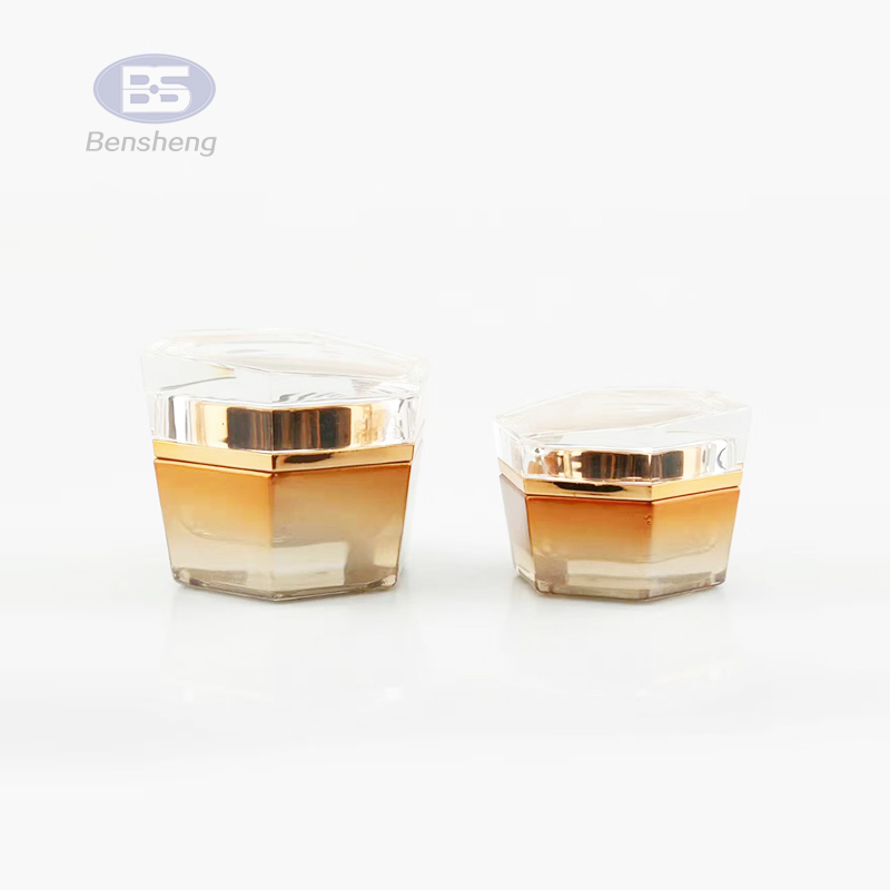 20g 30g 50g clear amber cosmetics face cream eye cream packaging glass jar