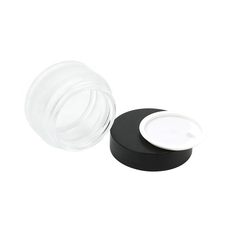 20g 30g 50g cosmetic face cream eye cream frosted glass jars with screw black cap