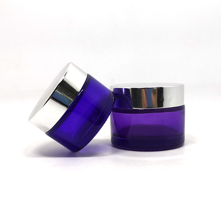 20g 30g 50g eye cream body scrub white frosted cosmetic glass jar with lid for lip balm container packaging 50 ml 1oz