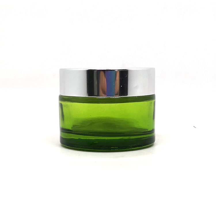 20g 30g 50g eye cream body scrub white frosted cosmetic glass jar with lid for lip balm container packaging 50 ml 1oz