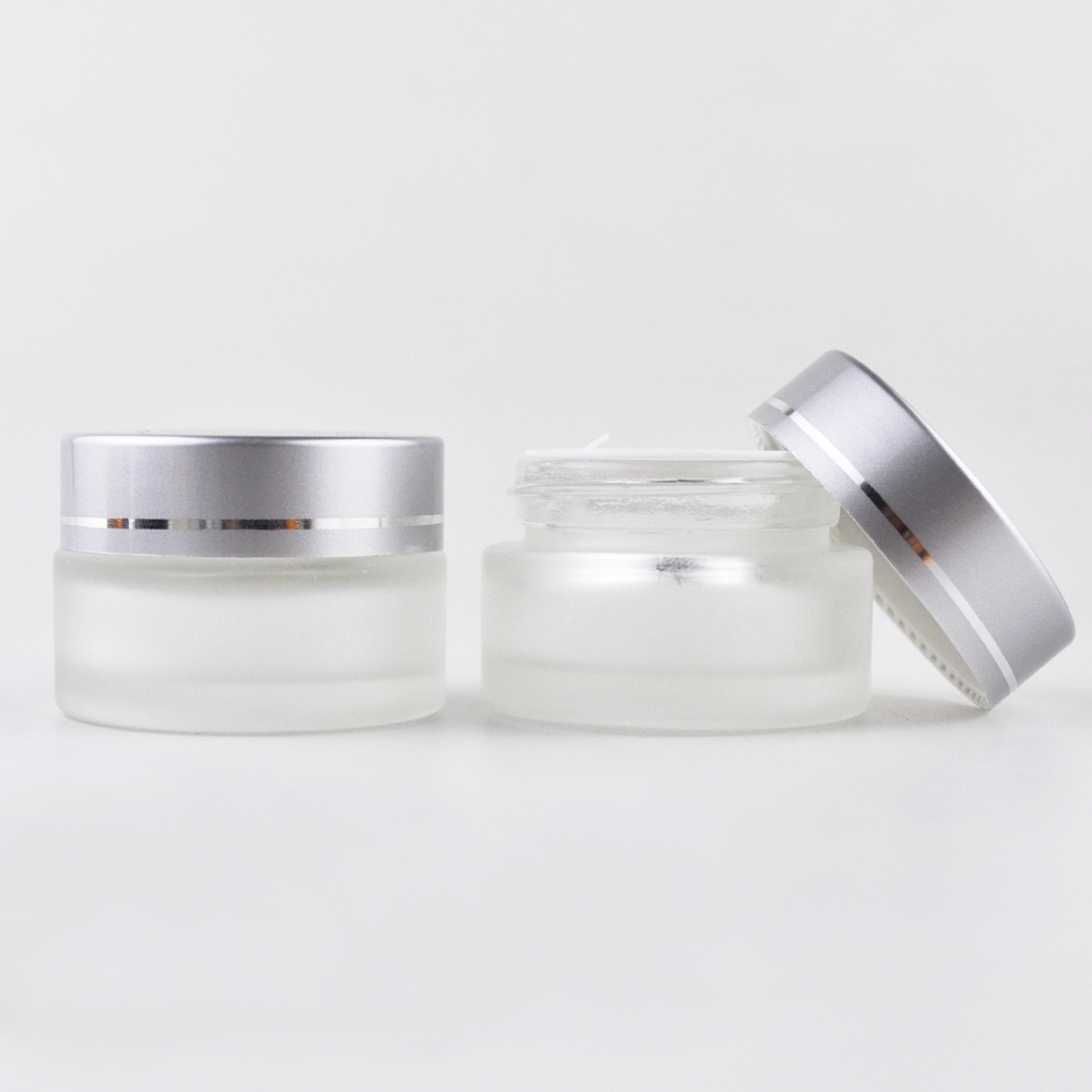 20g 30g 50g frosted glass jar for cosmetics cream