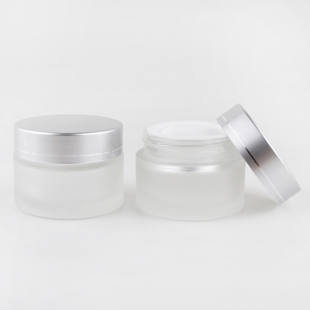 20g 30g 50g frosted glass jar for cosmetics cream