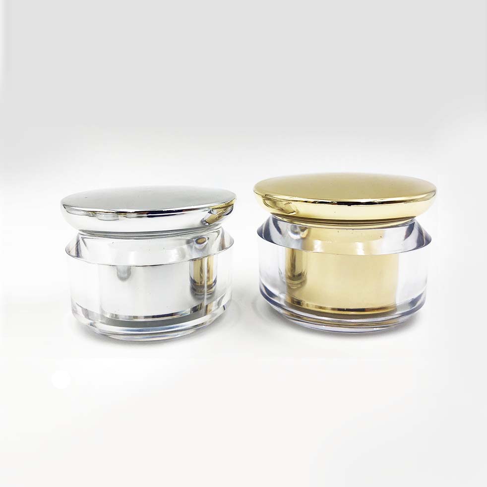 20g / 30g /50g gold acrylic cream jar, empty cosmetic packing container