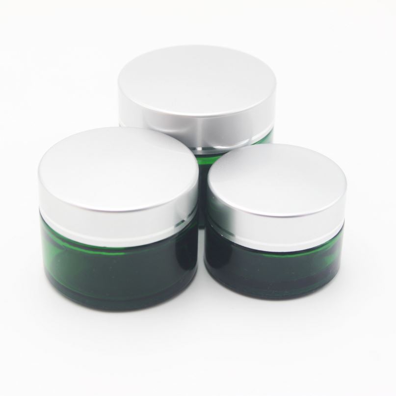 20g 30g 50g in stock 4 oz 120ml green blue clear black candle glass jar with lid MGJ-487T