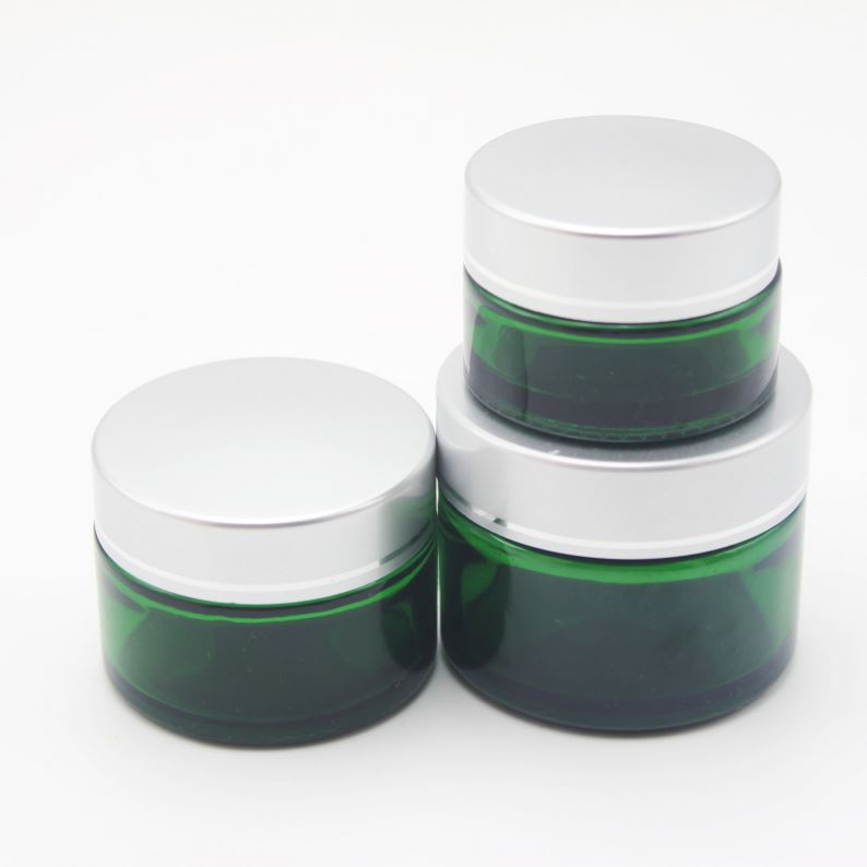 20g 30g 50g in stock 4 oz 120ml green blue clear black candle glass jar with lid MGJ-487T