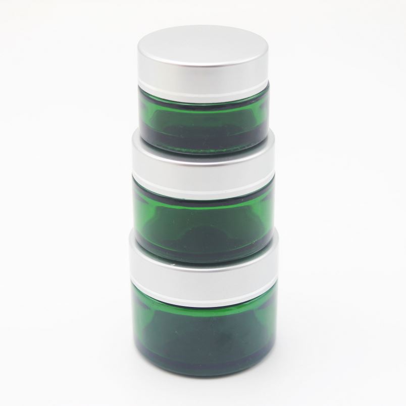 20g 30g 50g in stock 4 oz 120ml green blue clear black candle glass jar with lid MGJ-487T