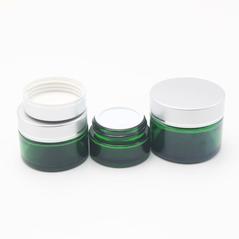 20g 30g 50g in stock 4 oz 120ml green blue clear black candle glass jar with lid MGJ-487T