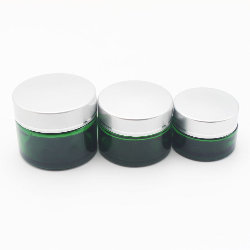 20g 30g 50g in stock 4 oz 120ml green blue clear black candle glass jar with lid MGJ-487T