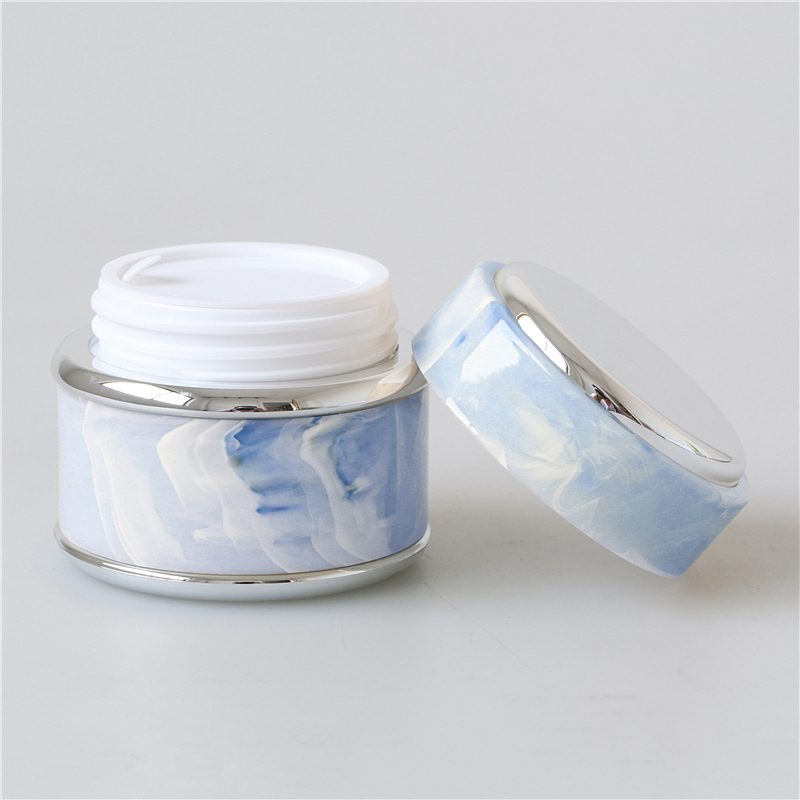20g 30g 50g luxury beauty white facial mask container empty anti acne jar for skin care