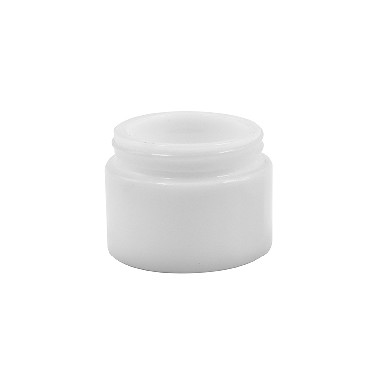 20g 30g 50g opal white glass jar skincare cosmetic cream jar wholesale with lid