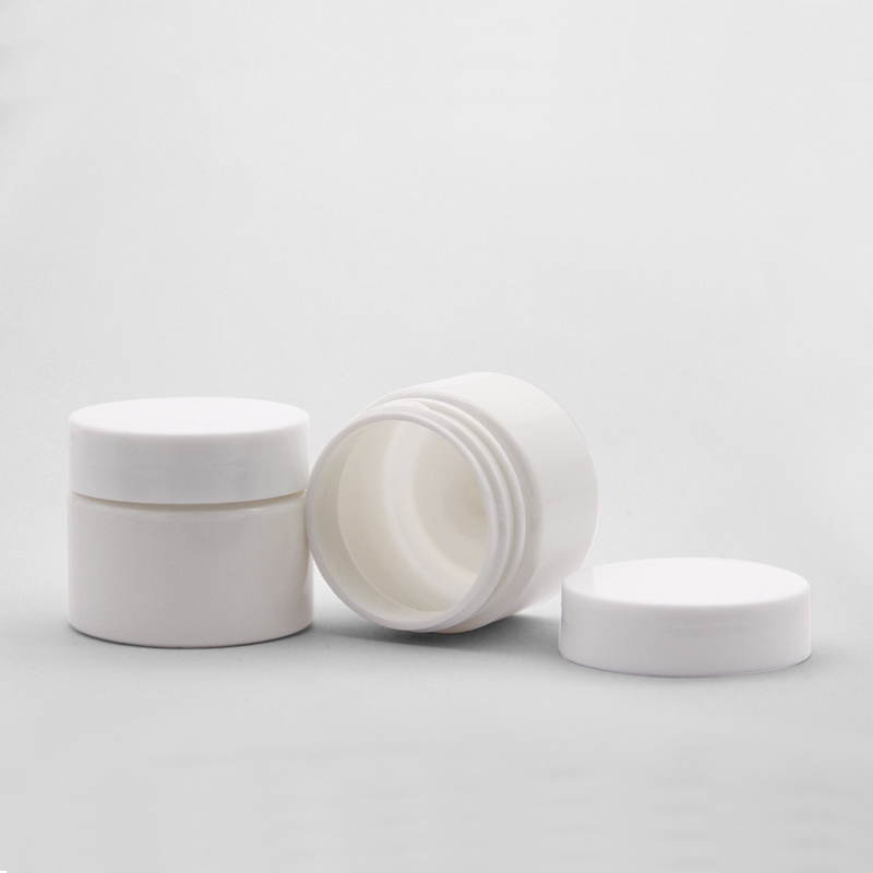 20g 30g empty cute white/clear skin care cream plastic jar Cosmetic samples PET eye cream jars