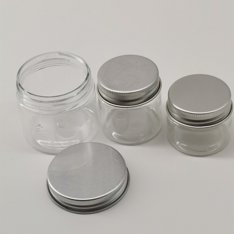 20g 30g small PET cosmetic jar with aluminum cap