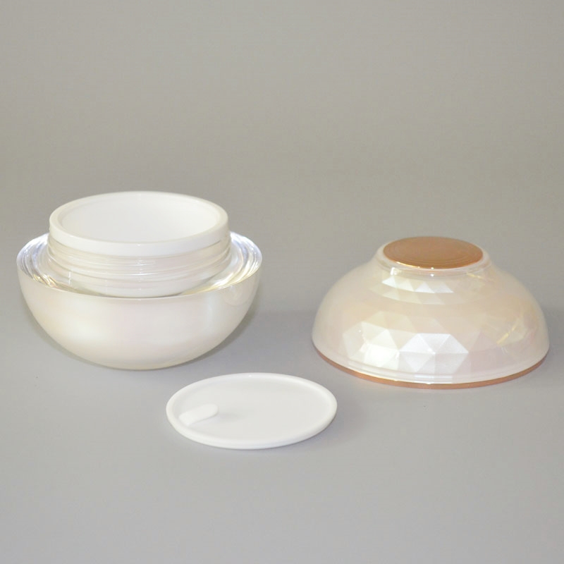 20g 30ml 50ml Skin Care light pink Cream packaging Plastic acrylic Drilling and surface cosmetic jar
