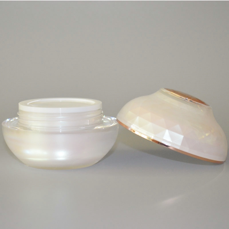 20g 30ml 50ml Skin Care light pink Cream packaging Plastic acrylic Drilling and surface cosmetic jar