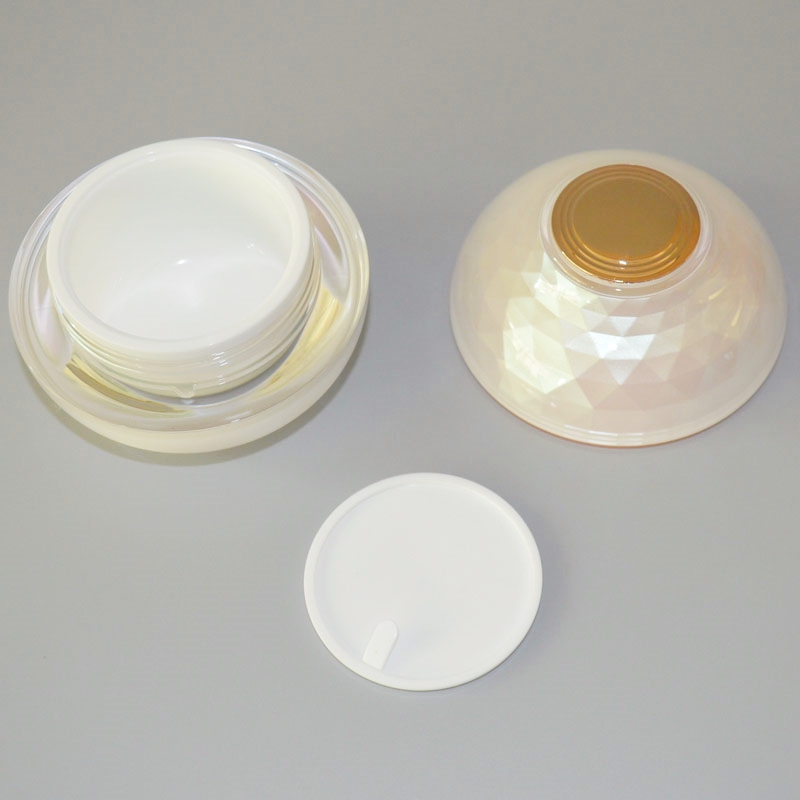 20g 30ml 50ml Skin Care light pink Cream packaging Plastic acrylic Drilling and surface cosmetic jar
