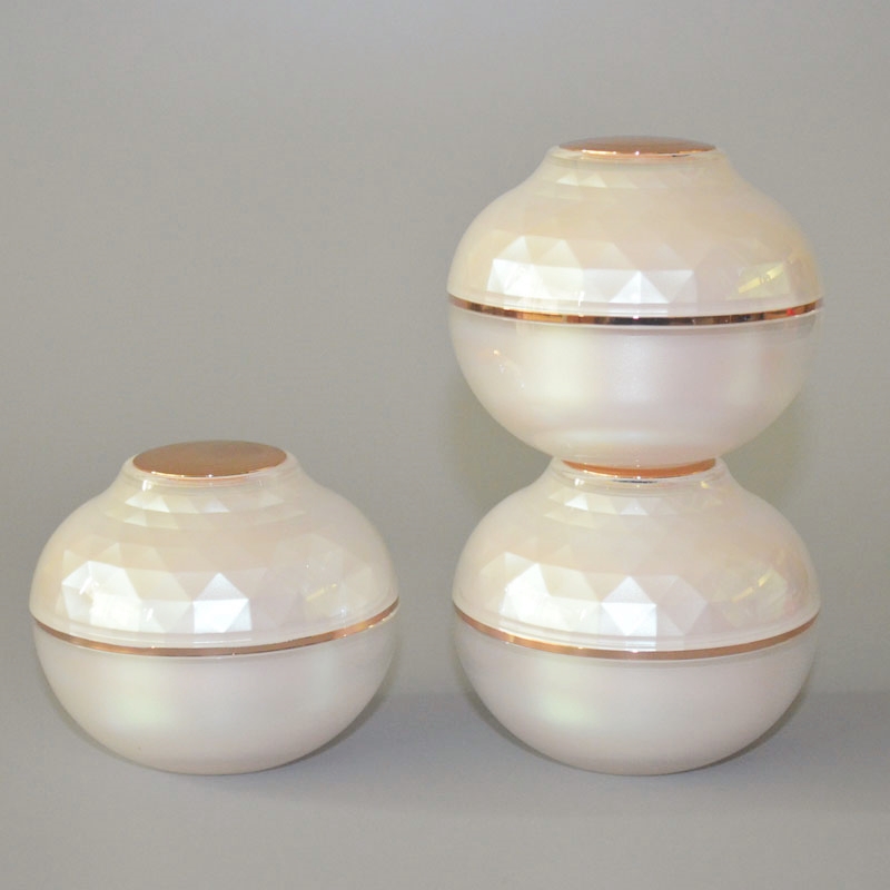20g 30ml 50ml Skin Care light pink Cream packaging Plastic acrylic Drilling and surface cosmetic jar