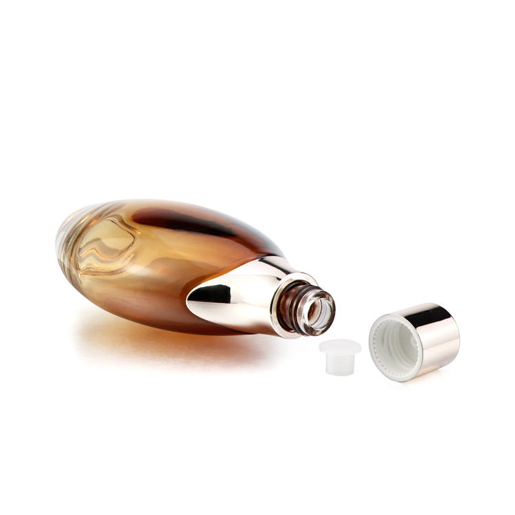 20g 50g 30ml 50ml 100ml 120ml 150ml amber luxury lotion bottles serum glass dropper bottle with gold sliver cap