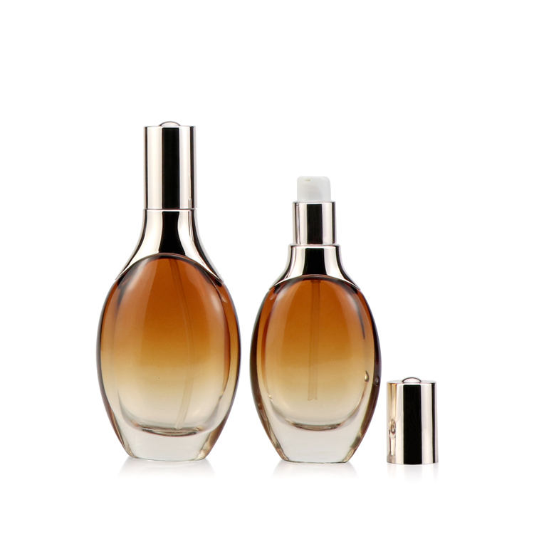 20g 50g 30ml 50ml 100ml 120ml 150ml gradient electroplate gold dropper serum lotion bottle china bottle cosmetic