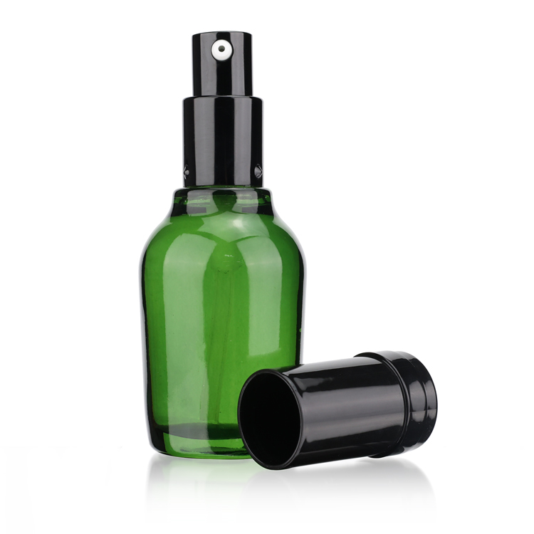 20g 50g 40ml 130ml new green skincare bottles empty cosmetic cream glass lotion bottle set