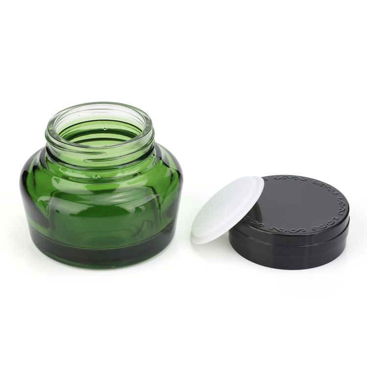 20g 50g 40ml 130ml new green skincare bottles empty cosmetic cream glass lotion bottle set