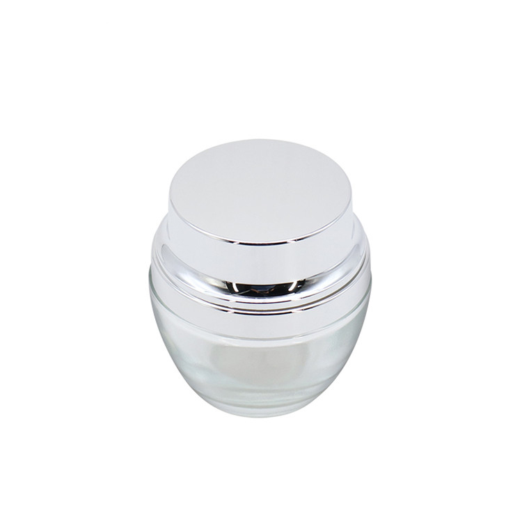 20g 50g Wholesale Luxury Empty Cosmetic Glass Skin Cream Jar In Stock
