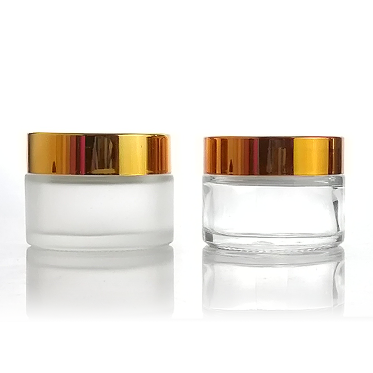 20g 50g clear cosmetic glass jar empty cream jar Candle jar with lid