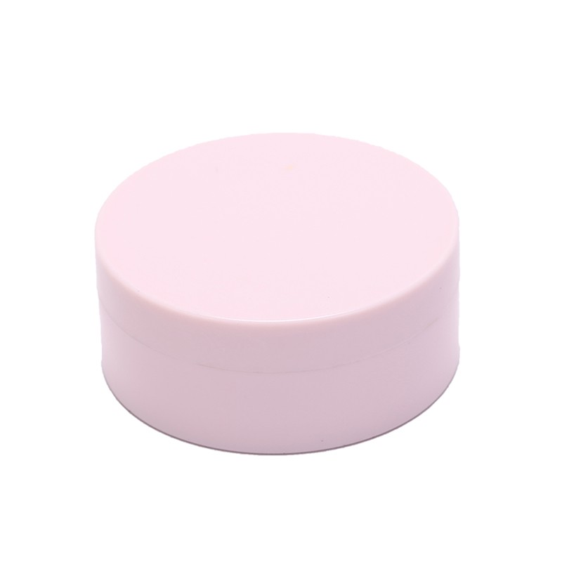 20g 50g empty cosmetic jar loose powder container with black/clear/white screw cap