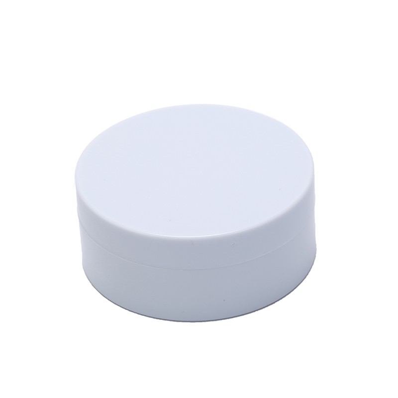 20g 50g empty cosmetic jar loose powder container with black/clear/white screw cap