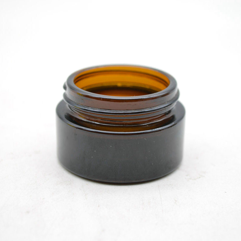 20g Amber Small Round Candle holder Jar Empty Amber Cosmetic Cream Glass Jar