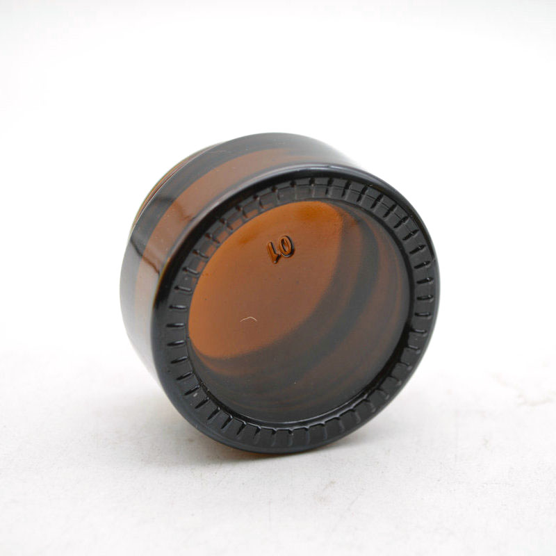 20g Amber Small Round Candle holder Jar Empty Amber Cosmetic Cream Glass Jar