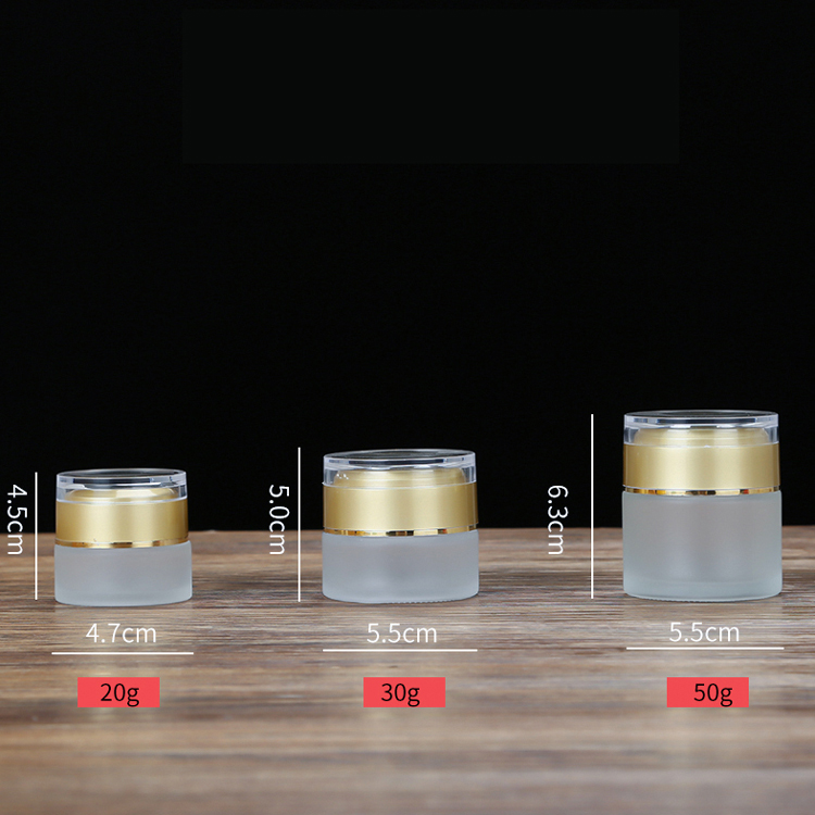 20g Cheap Moisturizing Facial Cream Bottle Cosmetic Double Wall Cream Glass Jar 30 G