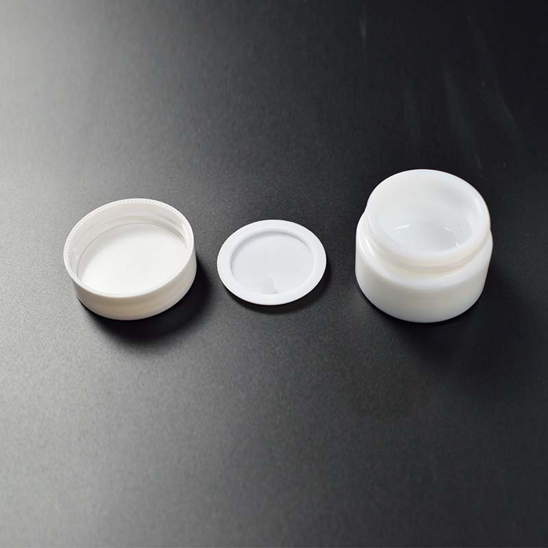 20g Cosmetics Cream Glass Bottles and Jars White Porcelain Jar Opal Glass Jar Fancy Glass Cosmetic Bottle